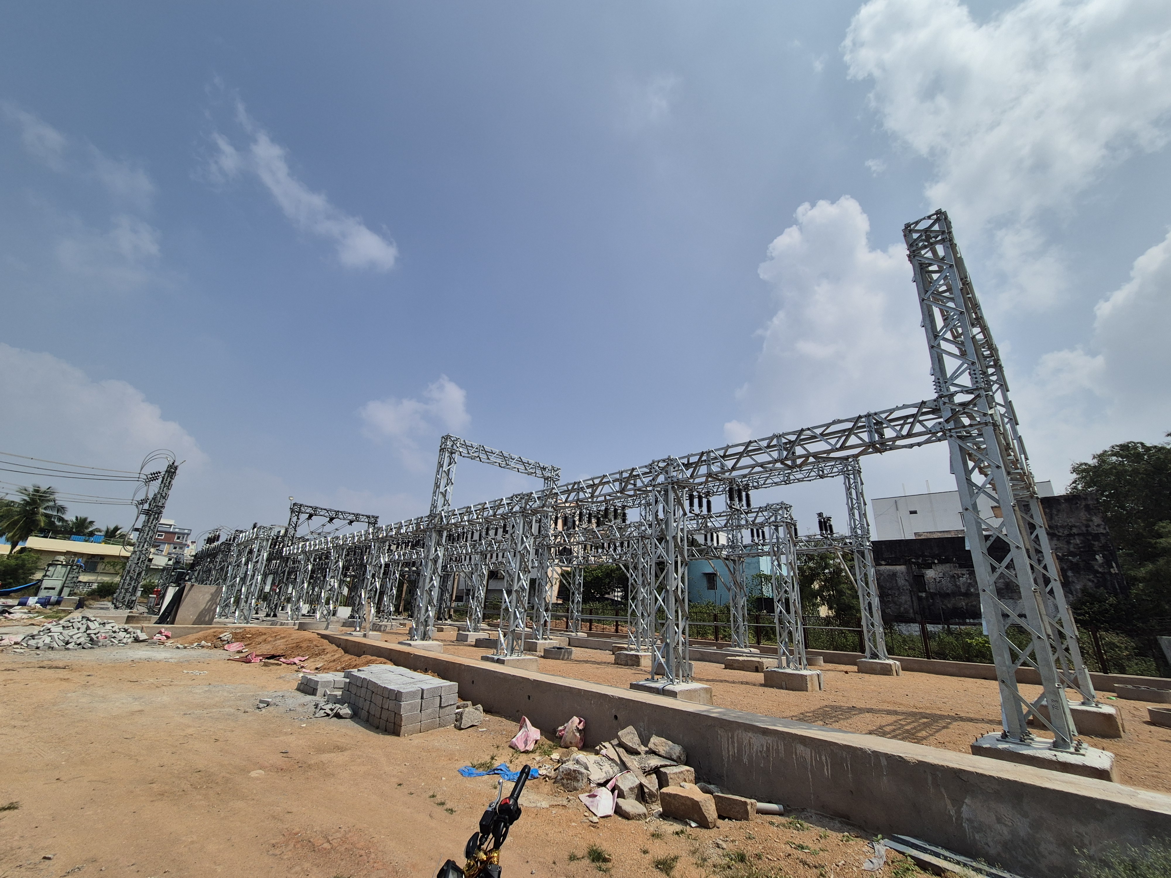 Electrical substation and switchyard contractors in Hyderabad providing yard construction and cable trenching works