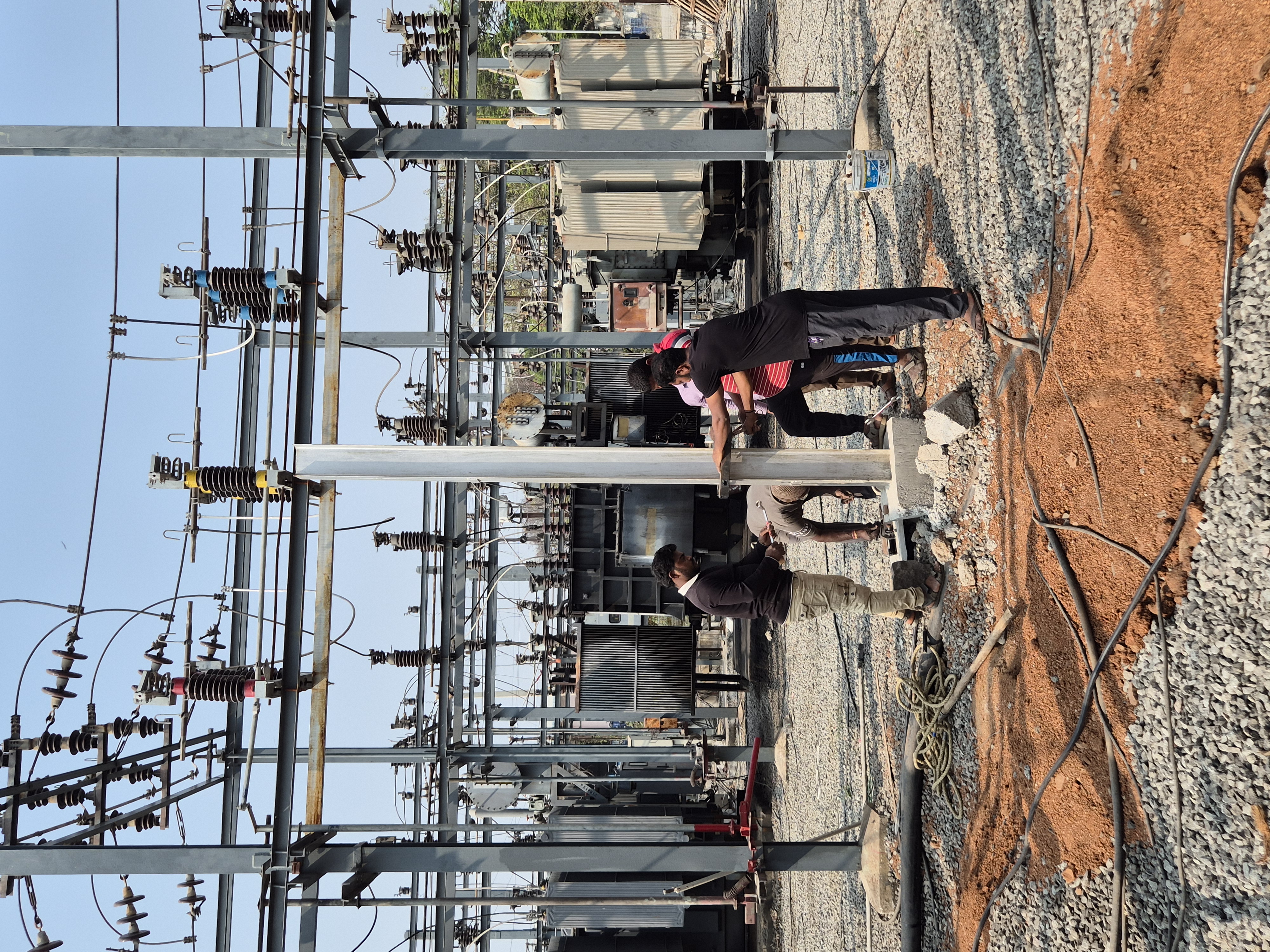 Electrical yard works contractors in Hyderabad providing switchyard and distribution yard infrastructure services in Telangana