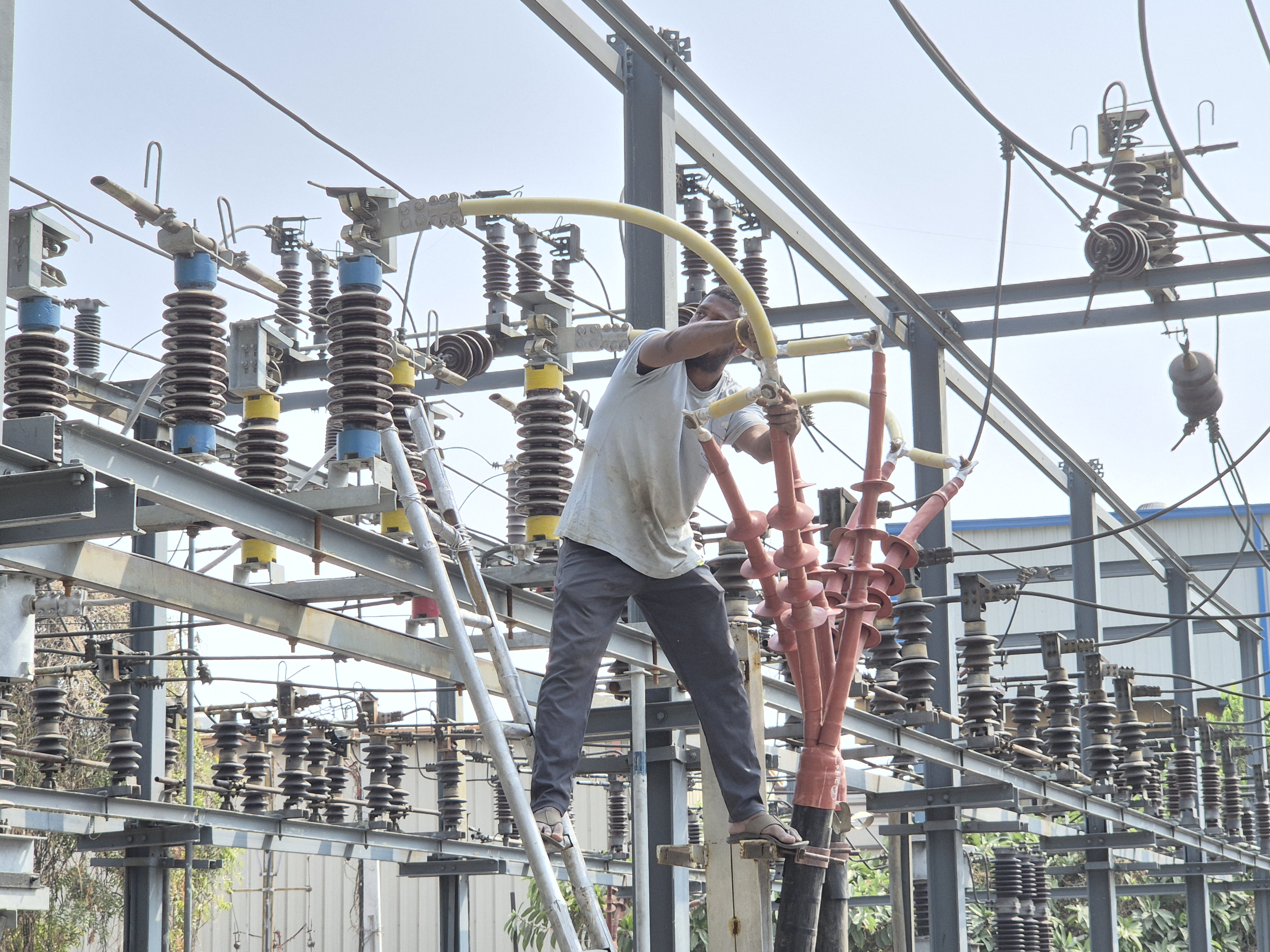 Cable trench works and equipment foundation works in electrical yard Hyderabad