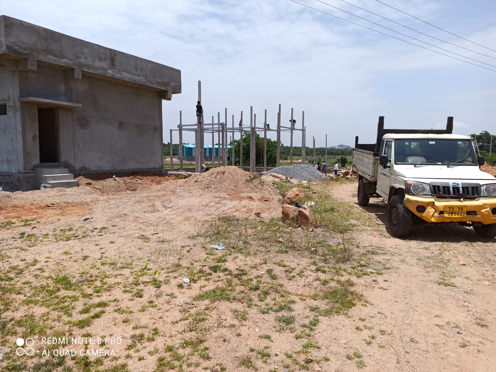 Plinth construction and structural civil works for substations in Telangana